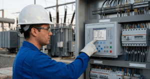 digital protection relay substationovercurrent protection relay rele de proteccion subestacion